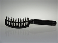 Black handheld brush for untangling knots Castanea