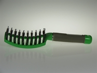 Green handheld brush for untangling knots Castanea