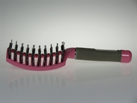 Pink handheld brush for untangling knots Castanea
