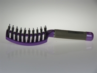 Purple handheld brush for untangling knots Castanea